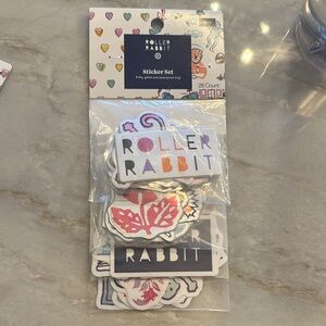 Roller Rabbit Sticker Pack - White, Pink, Purple, Orange